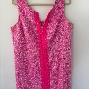 Lilly Pulitzer Pink and White Textured Dress